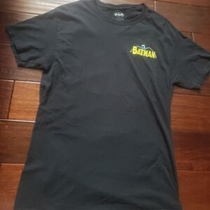 Black Batman Tee with Back Hit
